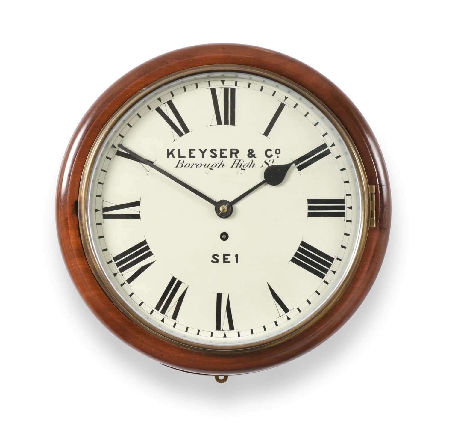 Lot 160 - A Mahogany Wall Timepiece, signed Kleyser & Co,...