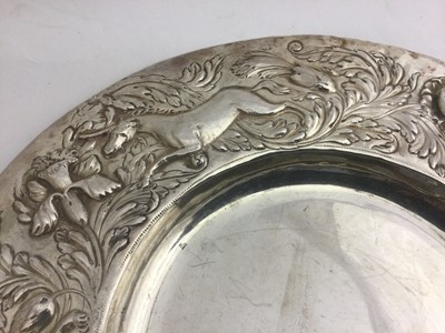 Lot 2001 - A Charles II Silver Dish, Probably by Hugh...