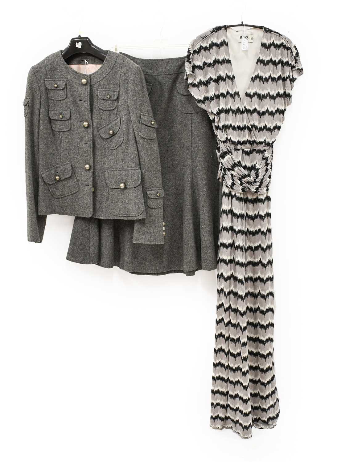 Lot 2094 - Moschino Cheap and Chic Grey Wool Suit,...