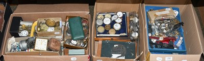 Lot 296 - A large selection of wristwatches and pocket...