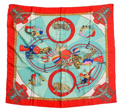 Lot 2263 - Hermes Silk Scarf 'Circus' Designed by Annie...