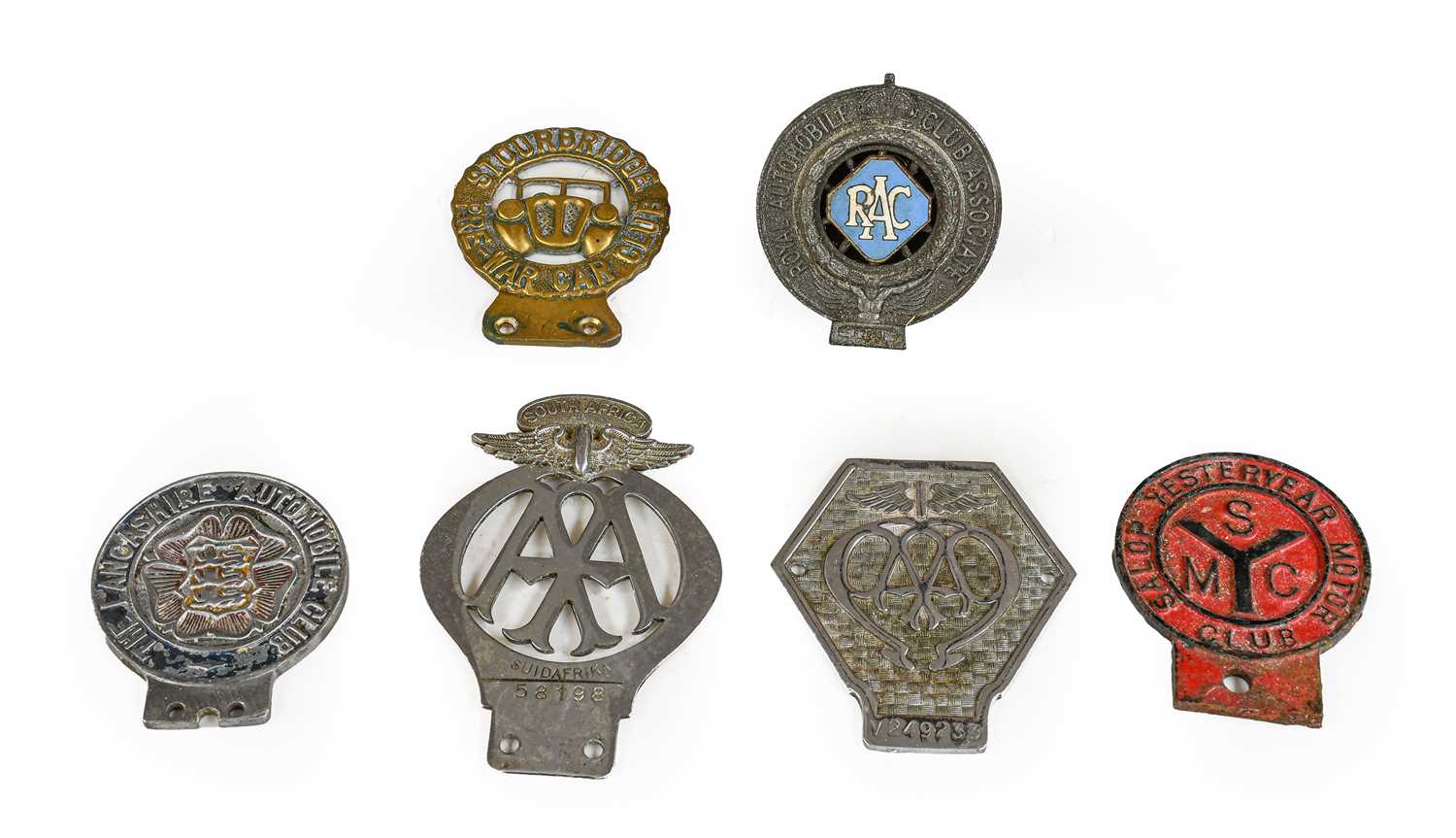 Lot 40 - Six Early 20th Century Car Badges, to include...