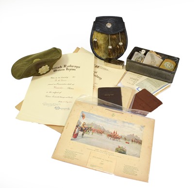 Lot 110 - A Quantity of Militaria, including two framed...