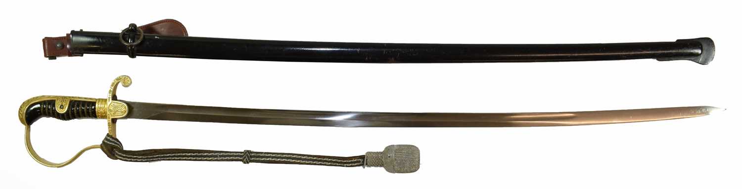 Lot 222 - A German Police Officer's Sword, the 81cm...