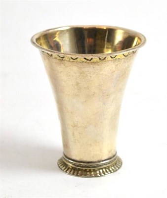 Lot 531 - An 18th century silver beaker, Olof Fernlof, Gothenburg 1749/51