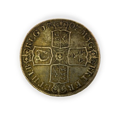 Lot 5 - Anne, Crown 1707E SEXTO, Post-Union with...