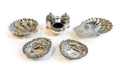 Lot 230 - Two Silver Butter-Shells, one by Arthur...