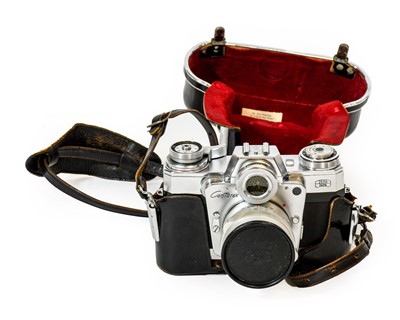 Lot 133 - Zeiss Ikon Contarex Bullseye Camera with Carl Zeiss Lens