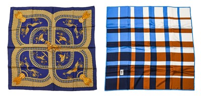 Lot 2280 - Hermes Silk Scarf Voitures Paniers Designed by...