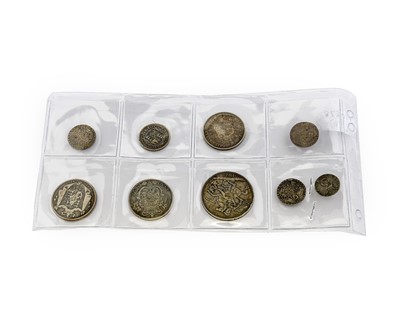 Lot 55 - 9 x Pre-Victoria Silver Coins comprising:...