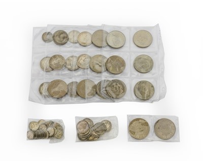 Lot 58 - Miscellaneous Silver Coins comprising: George...