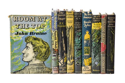 Lot 212 - Braine (John). Room at the Top, 1st edition, 1957, & 8 others with John Minton dust jackets