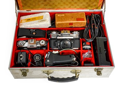 Lot 134 - Zeiss Ikon Two Contarex Electronic Camera Bodies with accessories