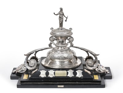 Lot 2111 - An Edward VII Silver and Enamel Trophy, by T....