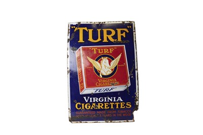 Lot 3161 - Turf Virginia Cigarettes Enamel Adverting Sign