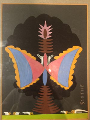 Lot 109 - Scottie Wilson (1891-1972): "Butterfly Plant",...