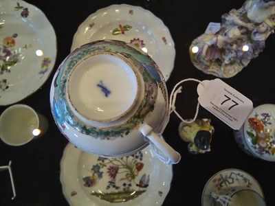 Lot 77 - A Meissen Porcelain "Fabeltiere" Teacup and...