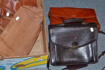 Lot 553 - Four leather bags/satchels