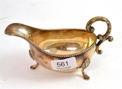 Lot 561 - Silver sauceboat Birmingham 1969