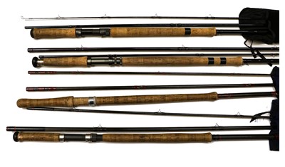 Lot 3042 - A Collection Of Four Salmon Fly Rods