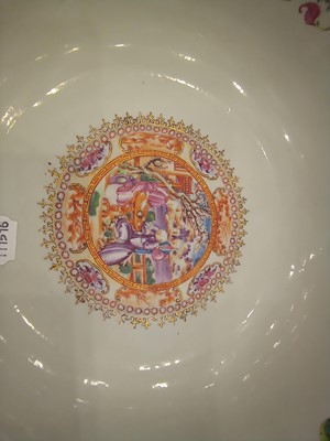 Lot 89 - A Chinese Porcelain Mandarin Palette Punch...