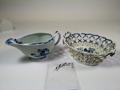 Lot 33 - A Lowestoft Porcelain Teapot and Cover, circa...