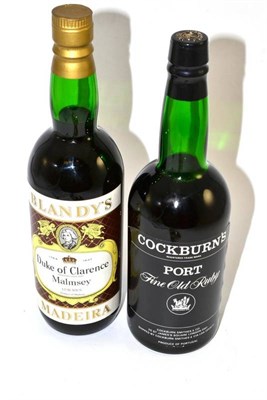 Lot 567 - One bottle Blandys, Madeira, one bottle of Cockburns