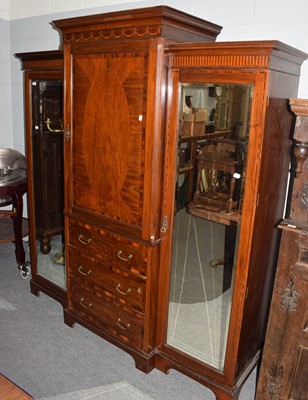 Lot 1189 - An Edwardian Maple & Co inlaid and crossbanded...