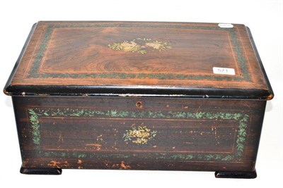 Lot 571 - A 19h century cylinder musical box