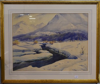 Lot 1041 - E* Jardine (20th century) Snowbound alpine...