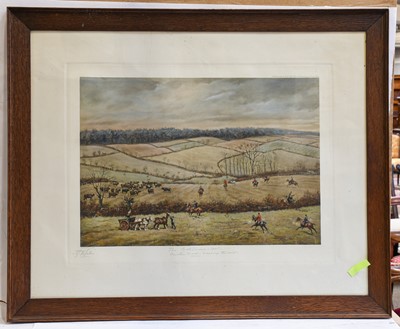 Lot 1018 - After G J Giles "The Cottesmore" 1905, signed...