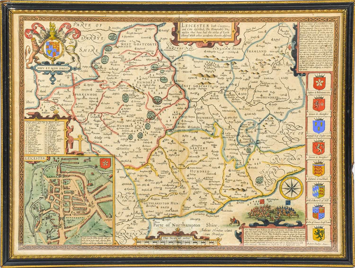 Lot 9 - Speed (John). Leicester, c.1611, & Nottingham, 1676