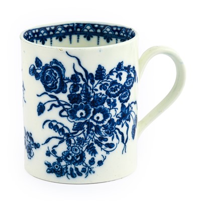 Lot 37 - A Caughley Porcelain Mug, circa 1785, of...