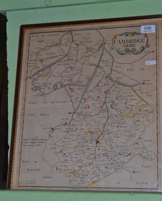 Lot 596 - Cambridgeshire map