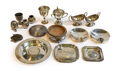 Lot 227 - A collection of assorted silver, including:...