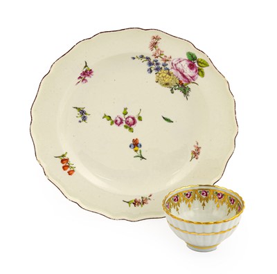 Lot 4 - A Chelsea Porcelain Dessert Plate, circa 1755,...