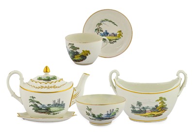 Lot 48 - A Pinxton Porcelain Tea Service, circa 1800,...