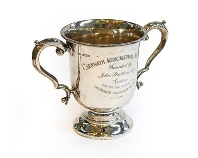 Lot 239 - A George VI Silver Trophy-Cup, by Walker and...