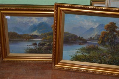 Lot 610 - F Hider a lakeland scene and two other oils (3)