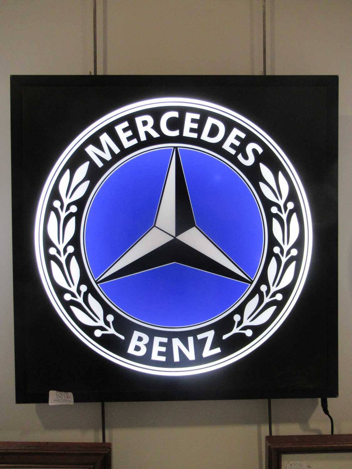 Lot 181 - A Reproduction Illuminated Mercedes-Benz sign,...