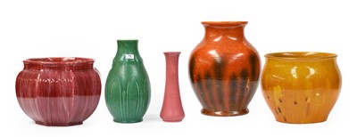 Lot 78 - Three Pilkington's pottery vases of varying...