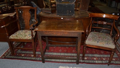 Lot 1089 - A George III Provincial oak side table 79cm by...