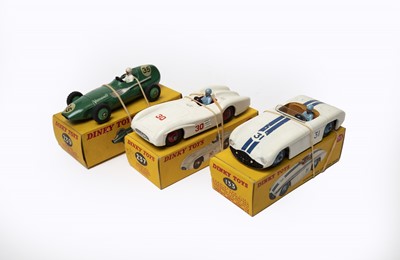 Lot 3449 - Dinky Three Racing Cars