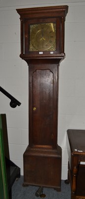 Lot 1093 - A thirty hour oak longcase clock, late 18th...