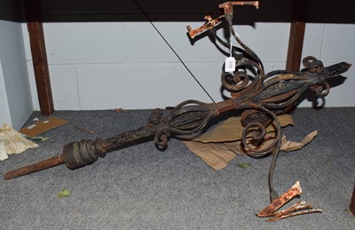 Lot 315 - A cast metal weather vane, in need of repair