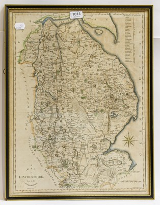 Lot 1014 - A group of 19th century maps, together with a...