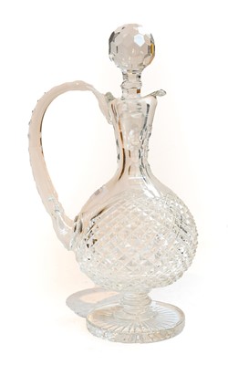 Lot 93 - A Waterford crystal pedestal claret jug and...