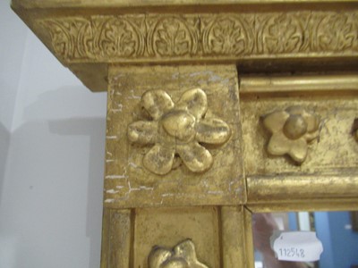 Lot 286 - A Victorian Gilt and Gesso Overmantel Mirror,...