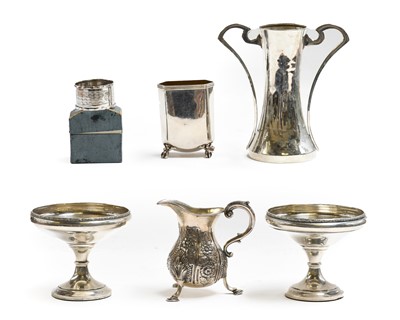 Lot 283 - A collection of assorted silver, including: a...