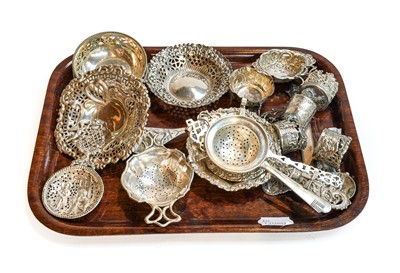 Lot 265 - A collection of assorted silver, including...